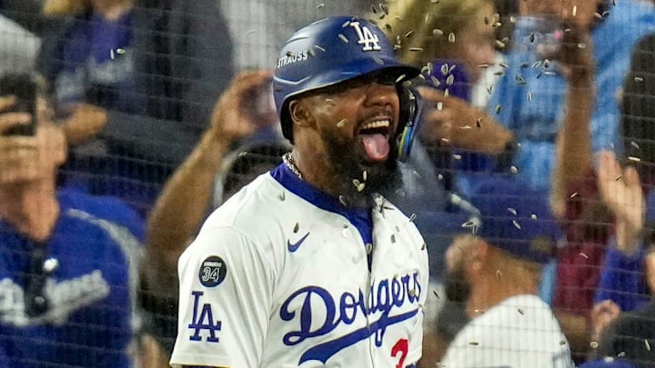Teoscar Hernández and the Los Angeles Dodgers won Game 1 of the NL Wild Card Round