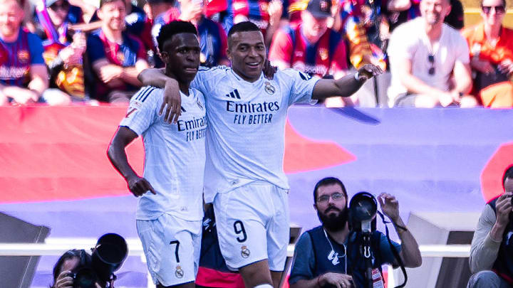 Vinícius Jr y Kylian Mbappé, Real Madrid