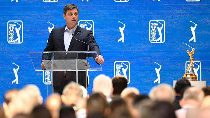 Brian Rolapp is reimagining the PGA Tour and revealed an outline of the changes Wednesday at Tour headquarters.