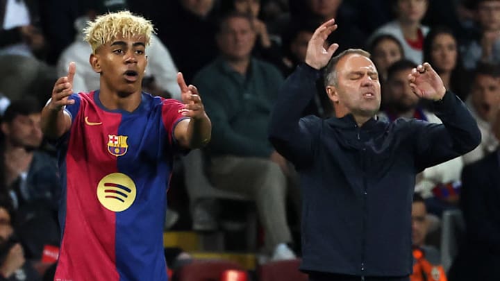 Lamine Yamal (left) and Hansi Flick received several Champions League sanctions.