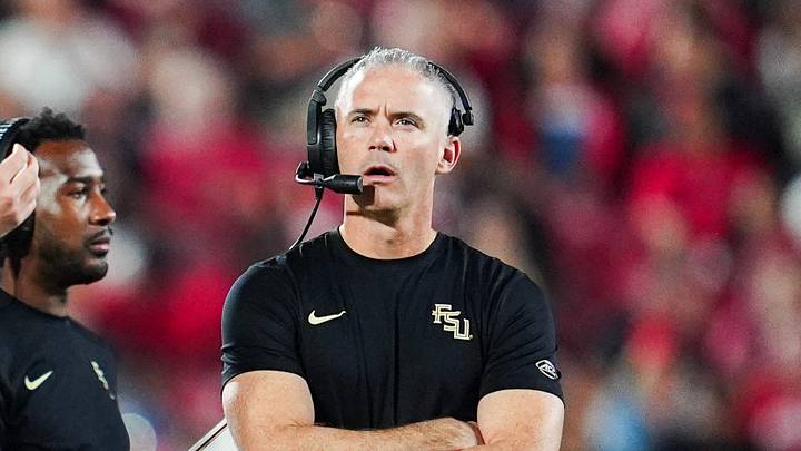 Florida State Seminoles head coach Mike Norvell during the game against Louisville where the ‘Noles would lose 44-20 at L&N Federal Credit Union Stadium. Oct. 9, 2026. Florida State Seminoles head coach Mike Norvell during the game against Louisville where the ‘Noles would lose 44-20 at L&N Federal Credit Union Stadium. Oct. 9, 2026.