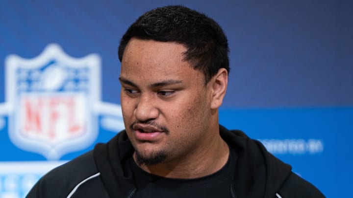 Miami offensive lineman Francis Mauigoa Miami offensive lineman Francis Mauigoa