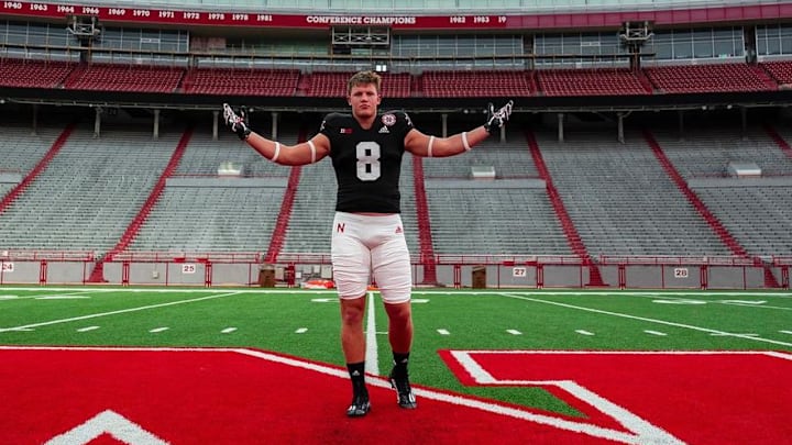 Omaha Westside linebacker Christian Jones on a visit to Nebraska.