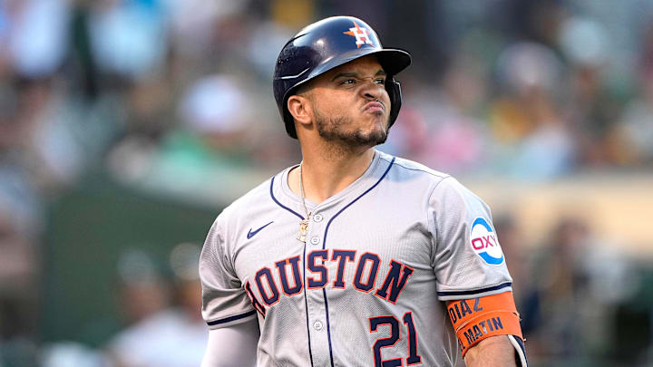 Houston Astros catcher Yainer Diaz