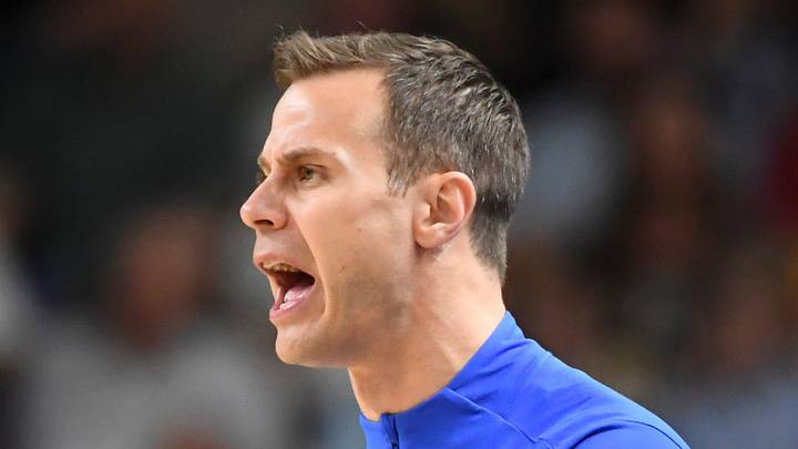 Duke Blue Devils head coach Jon Scheyer yells down court Saturday, March 21, 2026, during the NCAA Men’s Basketball Tournament second round game against the TCU Horned Frogs at Bon Secours Wellness Arena in Greenville, South Carolina. Duke Blue Devils head coach Jon Scheyer yells down court Saturday, March 21, 2026, during the NCAA Men’s Basketball Tournament second round game against the TCU Horned Frogs at Bon Secours Wellness Arena in Greenville, South Carolina.