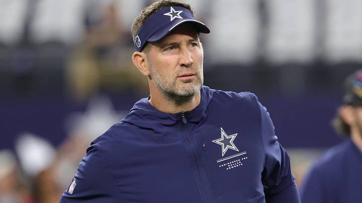 Dallas Cowboys head coach Brian Schottenheimer before the game at AT&T Stadium.