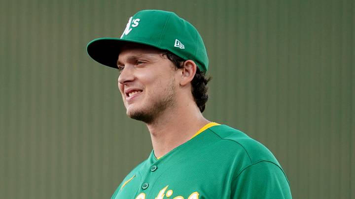 May 29, 2026; West Sacramento, California, USA; Athletics first baseman Nick Kurtz (16) stands on the field during action against the New York Yankees in the fourth inning at Sutter Health Park. Mandatory Credit: Cary Edmondson-Imagn Images May 29, 2026; West Sacramento, California, USA; Athletics first baseman Nick Kurtz (16) stands on the field during action against the New York Yankees in the fourth inning at Sutter Health Park. Mandatory Credit: Cary Edmondson-Imagn Images