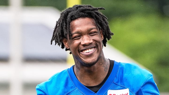 Detroit Lions wide receiver Jameson Williams (1).