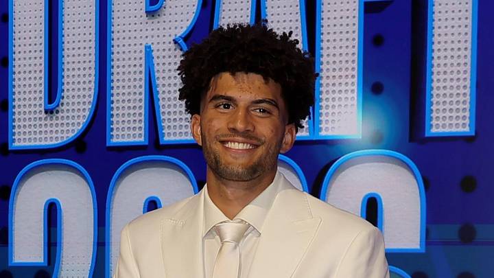 Jun 23, 2026; New York, NY, USA; Draft prospect Cameron Boozer poses for photos on the red carpet before the 2026 NBA draft at Barclays Center. Mandatory Credit: Brad Penner-Imagn Images Jun 23, 2026; New York, NY, USA; Draft prospect Cameron Boozer poses for photos on the red carpet before the 2026 NBA draft at Barclays Center. Mandatory Credit: Brad Penner-Imagn Images
