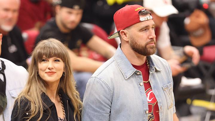 Taylor Swift and Travis Kelce during Game 3 of the Eastern Conference Finals. Taylor Swift and Travis Kelce during Game 3 of the Eastern Conference Finals.