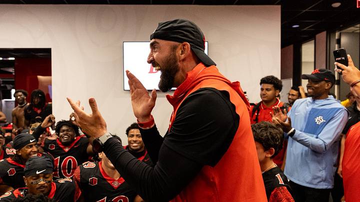 San Diego State Aztecs head coach Sean Lewis. 