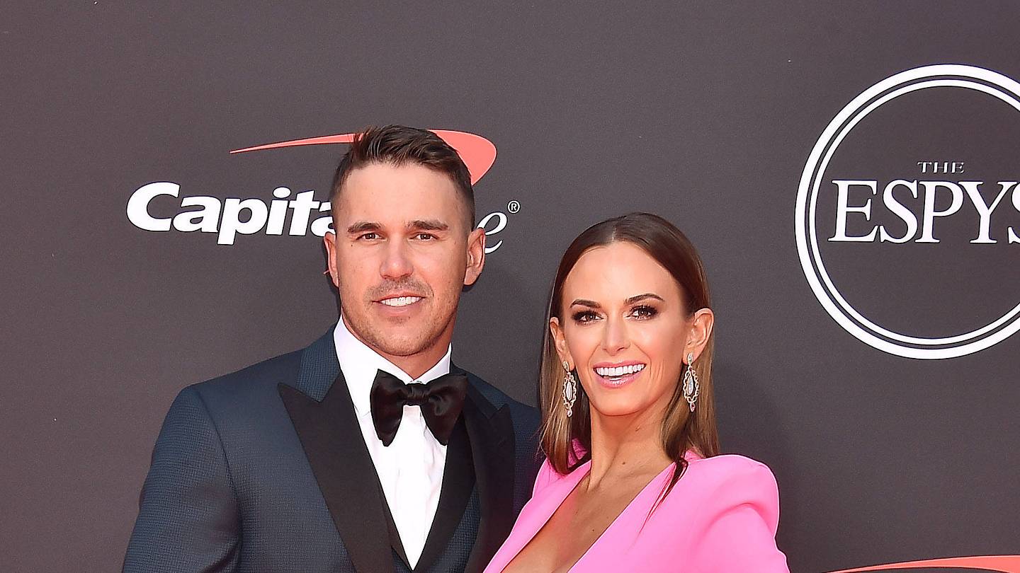 Brooks Koepka’s Wife Jena Sims Causes Stir In White And Pink Masters Outfit