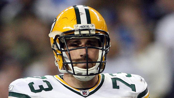 Green Bay Packers guard Daryn Colledge in 2009 against the Detroit Lions; Leon Halip-USA TODAY Sports Green Bay Packers guard Daryn Colledge in 2009 against the Detroit Lions; Leon Halip-USA TODAY Sports