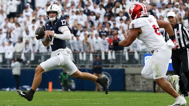 Penn State Nittany Lions quarterback Ethan Grunkemeyer (17) Penn State Nittany Lions quarterback Ethan Grunkemeyer (17)