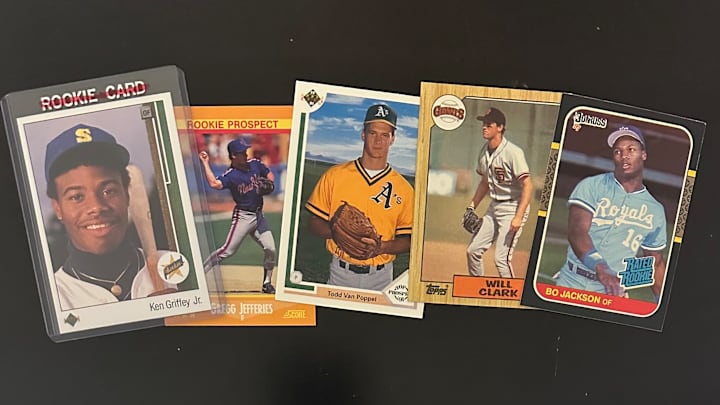 Baseball cards from the 1980s and 1990s Baseball cards from the 1980s and 1990s