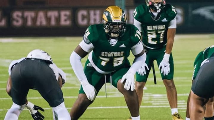 Jordan Agbanoma (78), listed as the No. 77 overall recruit in the 2027 class, is quickly becoming one of Nebraska's top targets. 