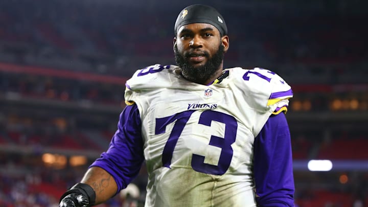 Dec 10, 2015; Glendale, AZ, USA; Minnesota Vikings defensive tackle Sharrif Floyd (73) against the