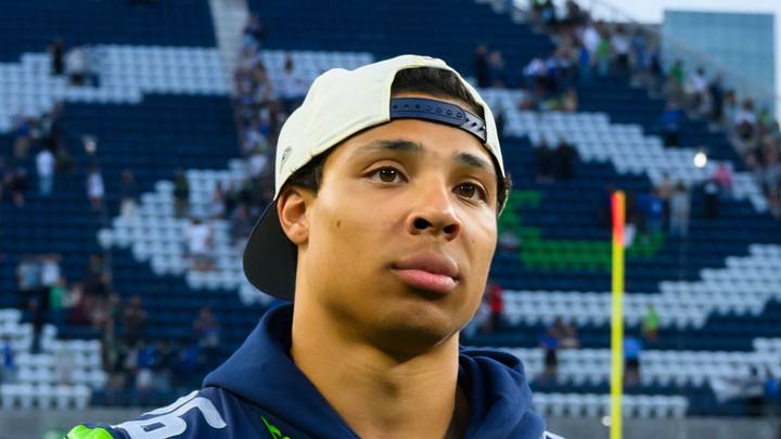Seattle Seahawks running back Zach Charbonnet after the game against the Dallas Cowboys