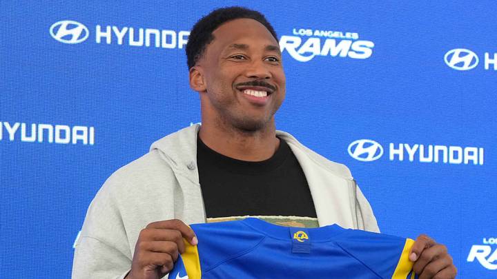 Los Angeles Rams defensive end Myles Garrett Los Angeles Rams defensive end Myles Garrett