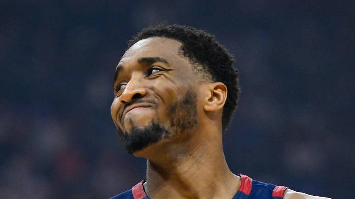 May 23, 2026; Cleveland, Ohio, USA; Cleveland Cavaliers guard Donovan Mitchell (45): David Richard-Imagn Images May 23, 2026; Cleveland, Ohio, USA; Cleveland Cavaliers guard Donovan Mitchell (45): David Richard-Imagn Images