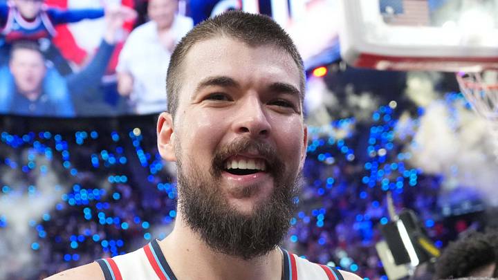 Mar 9, 2025; Inglewood, California, USA; LA Clippers center Ivica Zubac (40) reacts at the end of the game against the Sacramento Kings at the Intuit Dome. Mandatory Credit: Kirby Lee-Imagn Images Mar 9, 2025; Inglewood, California, USA; LA Clippers center Ivica Zubac (40) reacts at the end of the game against the Sacramento Kings at the Intuit Dome. Mandatory Credit: Kirby Lee-Imagn Images