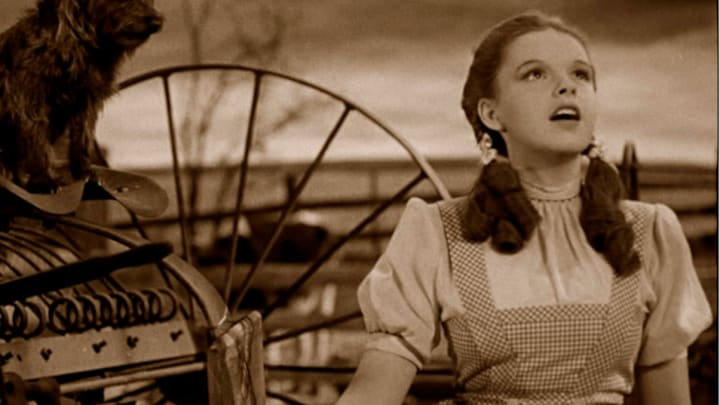 Judy Garland  as Dorothy Gale in the classic 1939 musical 'The Wizard of Oz.'