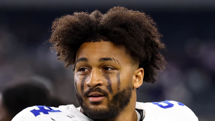Dallas Cowboys defensive end Marshawn Kneeland (94) after the game against the Baltimore Ravens 