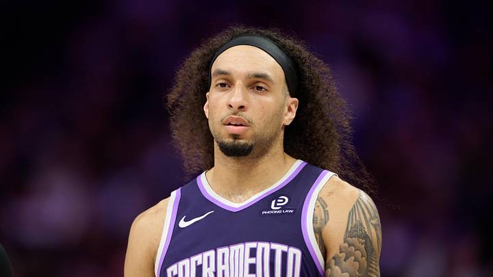 Apr 10, 2026; Sacramento, California, USA; Sacramento Kings guard Devin Carter (22) looks on after making a three point basket against the Golden State Warriors during the fourth quarter at Golden 1 Center. Mandatory Credit: Robert Edwards-Imagn Images Apr 10, 2026; Sacramento, California, USA; Sacramento Kings guard Devin Carter (22) looks on after making a three point basket against the Golden State Warriors during the fourth quarter at Golden 1 Center. Mandatory Credit: Robert Edwards-Imagn Images