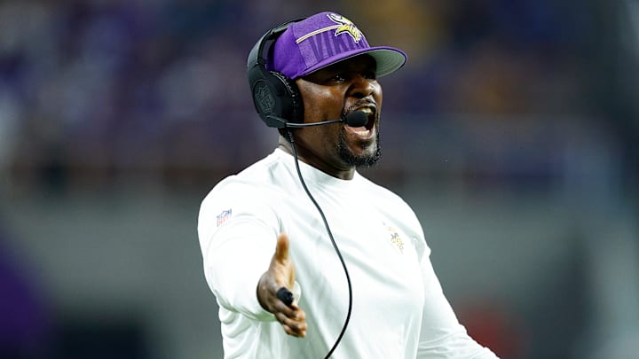 Minnesota Vikings defensive coordinator Brian Flores