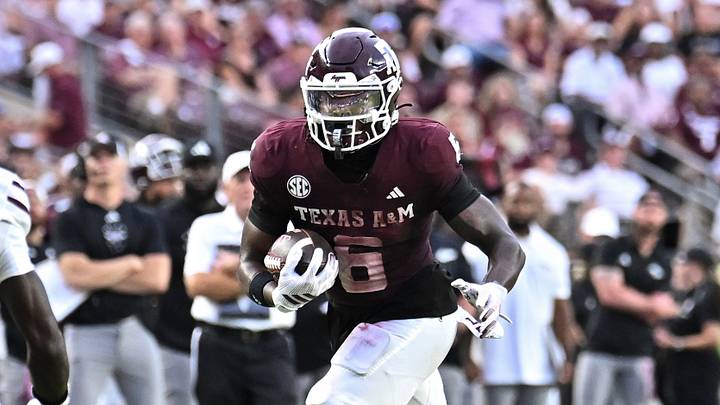 Texas A&M Aggies wide receiver Terry Bussey (6) runs the ball during the second quarter against the Missouri State Bears at Kyle Field. Texas A&M Aggies wide receiver Terry Bussey (6) runs the ball during the second quarter against the Missouri State Bears at Kyle Field.