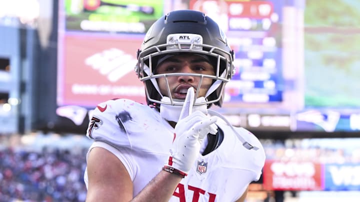 Atlanta Falcons wide receiver Drake London stood out in his strong return