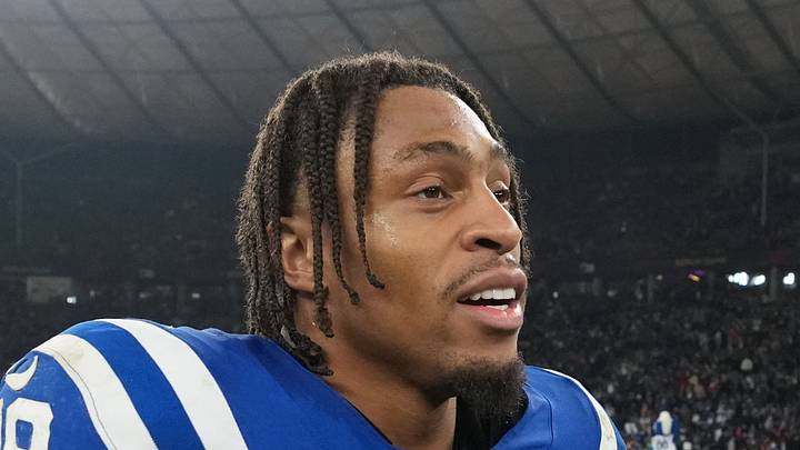 Indianapolis Colts running back Jonathan Taylor walks off the field Indianapolis Colts running back Jonathan Taylor walks off the field