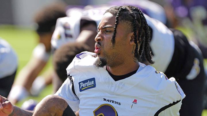 Baltimore Ravens cornerback Nate Wiggins Baltimore Ravens cornerback Nate Wiggins