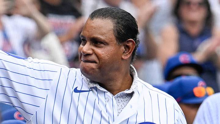 Aug 29, 2026; Chicago, Illinois, USA; Former Chicago Cubs player Sammy Sosa waves to fans as he arrives at a ceremony marking the 150th anniversary of the team before the game against the Cincinnati Reds at Wrigley Field. Mandatory Credit: Matt Marton-Imagn Images Aug 29, 2026; Chicago, Illinois, USA; Former Chicago Cubs player Sammy Sosa waves to fans as he arrives at a ceremony marking the 150th anniversary of the team before the game against the Cincinnati Reds at Wrigley Field. Mandatory Credit: Matt Marton-Imagn Images