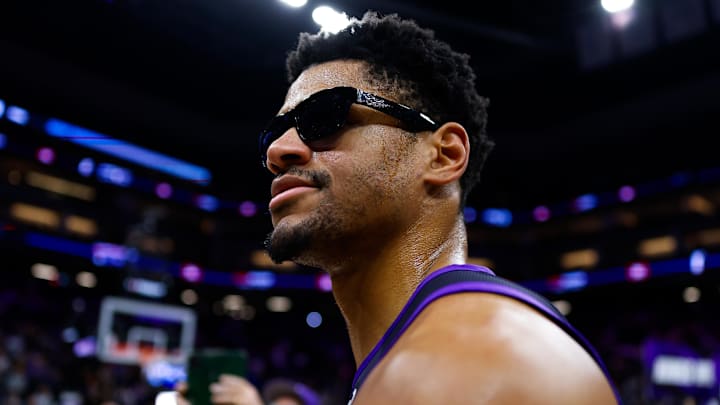 Jan 16, 2026; Sacramento, California, USA; Sacramento Kings center Dylan Cardwell (32) walks off the court after the game against the Washington Wizards at Golden 1 Center. Mandatory Credit: Sergio Estrada-Imagn Images Jan 16, 2026; Sacramento, California, USA; Sacramento Kings center Dylan Cardwell (32) walks off the court after the game against the Washington Wizards at Golden 1 Center. Mandatory Credit: Sergio Estrada-Imagn Images