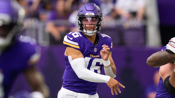 Minnesota Vikings quarterback Jaren Hall