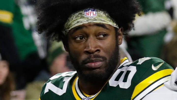Green Bay Packers wide receiver Romeo Doubs (87) leaves the field in the fourth quarter against the Philadelphia Eagles during their football game Monday, November 10, 2025, at Lambeau Field in Green Bay, Wisconsin. Green Bay Packers wide receiver Romeo Doubs (87) leaves the field in the fourth quarter against the Philadelphia Eagles during their football game Monday, November 10, 2025, at Lambeau Field in Green Bay, Wisconsin.