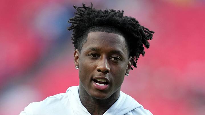  Indianapolis Colts cornerback Sauce Gardner (1) warms up