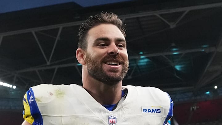 Los Angeles Rams tight end Tyler Higbee (89). Mandatory Credit: Kirby Lee-Imagn Images