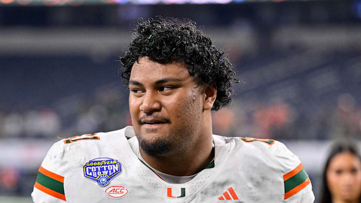  Miami Hurricanes offensive lineman Francis Mauigoa