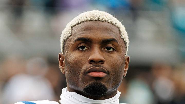 Indianapolis Colts wide receiver Laquon Treadwell looks on from the sidelines Indianapolis Colts wide receiver Laquon Treadwell looks on from the sidelines