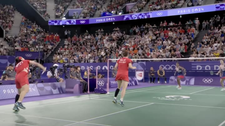 China and Malaysia played for a spot in the gold medal match. 