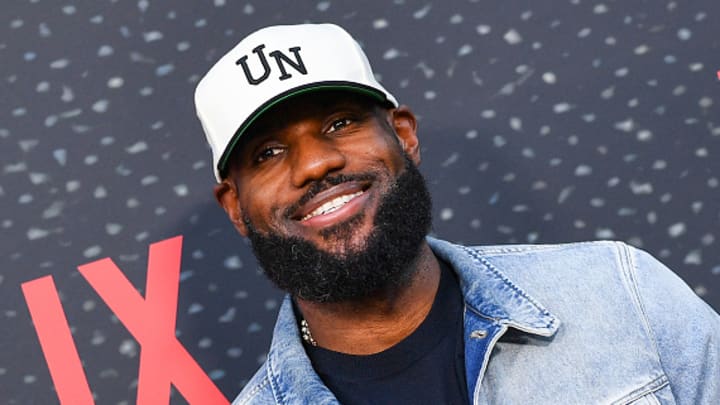 Los Angeles Lakers star LeBron James attends the red carpet premiere of Netflix's "Starting 5."