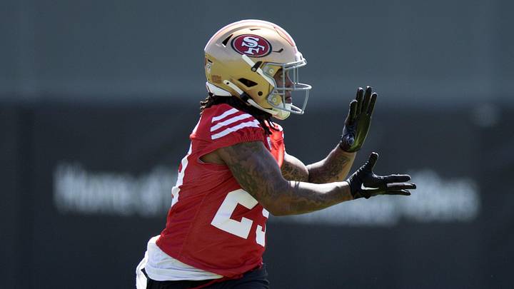 San Francisco 49ers running back Jordan James (29) San Francisco 49ers running back Jordan James (29)