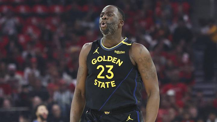 May 4, 2025; Houston, Texas, USA; Golden State Warriors forward Draymond Green (23) reacts after a play during game seven of first round for the 2025 NBA Playoffs against the Houston Rockets at Toyota Center. Mandatory Credit: Troy Taormina-Imagn Images May 4, 2025; Houston, Texas, USA; Golden State Warriors forward Draymond Green (23) reacts after a play during game seven of first round for the 2025 NBA Playoffs against the Houston Rockets at Toyota Center. Mandatory Credit: Troy Taormina-Imagn Images