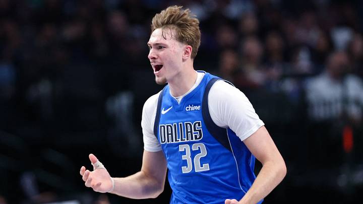 Dec 3, 2025; Dallas, Texas, USA; Dallas Mavericks forward Cooper Flagg (32) reacts against the Miami Heat during the second half at American Airlines Center. Mandatory Credit: Kevin Jairaj-Imagn Images Dec 3, 2025; Dallas, Texas, USA; Dallas Mavericks forward Cooper Flagg (32) reacts against the Miami Heat during the second half at American Airlines Center. Mandatory Credit: Kevin Jairaj-Imagn Images