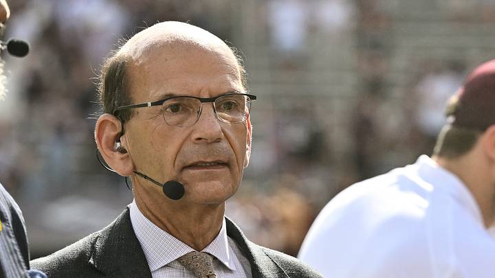 SEC Nation's Paul Finebaum on set.