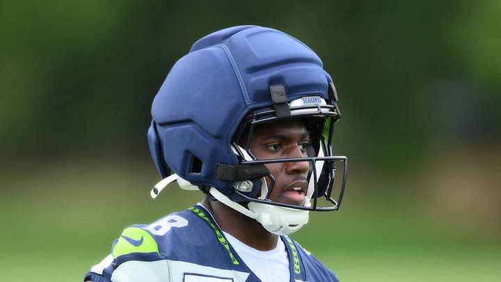 Seattle Seahawks running back Jadarian Price during training camp
