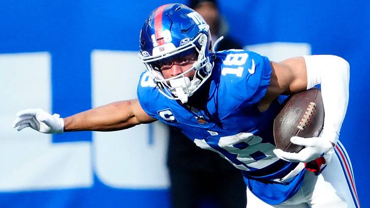Former New York Giants wide receiver Darius Slayton Former New York Giants wide receiver Darius Slayton