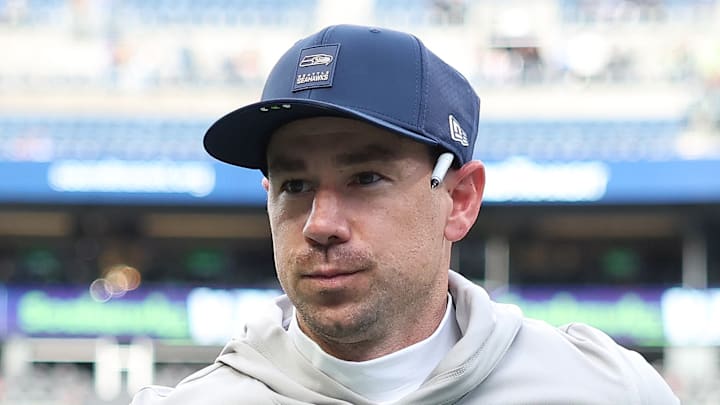 Klint Kubiak of the Seattle Seahawks runs onto the field Klint Kubiak of the Seattle Seahawks runs onto the field